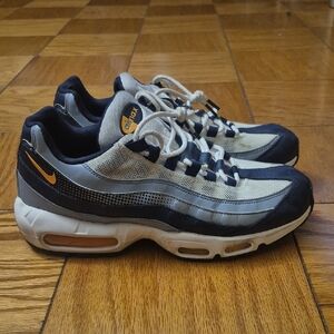 Nike Air Max Men's Sneakers - Navy, Gray, and Orange